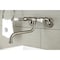 Kingston Brass KS515SN Two-Handle Wall Mount Bathroom Faucet, Brushed Nickel KS515SN - alternate 4